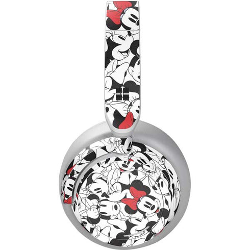 Disney Minnie Mouse Red Color Pop Face Pattern Surface Headphones Skin